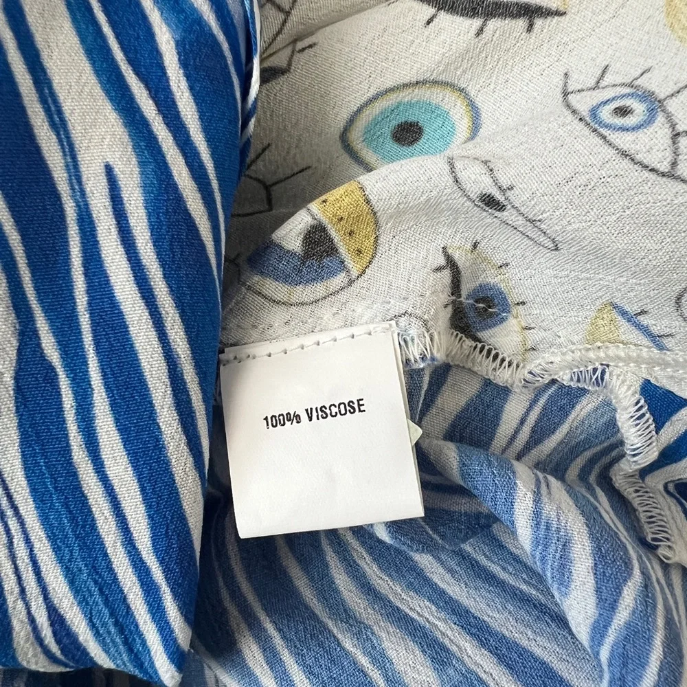 Conditions Apply Yvelisse Abstract Eye Print L/S Maxi Dress XXL Reg. $248 NWOT - Picture 9 of 11